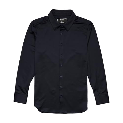 BYLT Exec Men's Button Down Long Sleeve Casual Dress Shirt