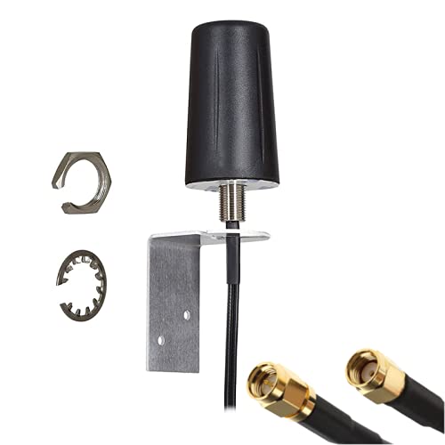 2 w 1 4G/5G i WiFi Combo wytrzymała antena wielokierunkowa z uchwytem montażowym na ścianie, 1 x wejście mobilne i 1 x wejście WiFi. Mobilny Internet Heavy Duty Antena