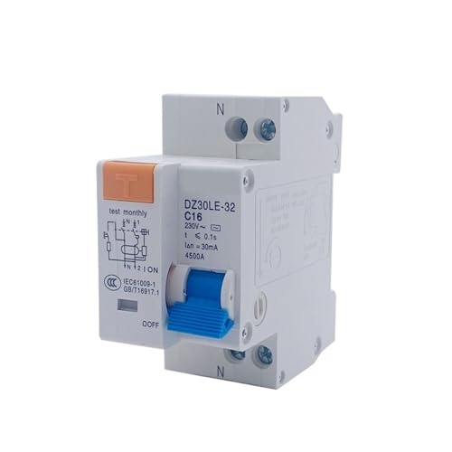 Disjoncteur DPN 1P+N 25A DZ30LE-32 interrupteur d'atmosphère domestique protection fuite