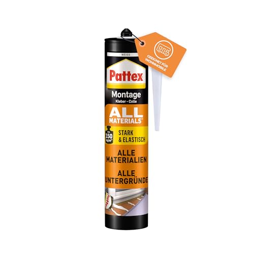 Pattex Montagekleber All Materials, stark haftender Alleskleber,...