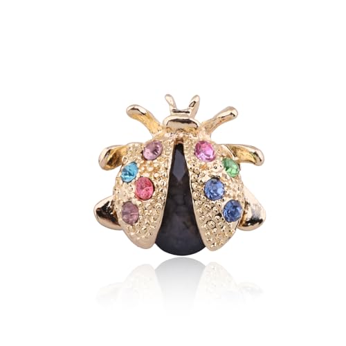 Image of FEELMEM Crystal Rhinestone Butterfly Brooch Pin Blue Color Butterfly Brooches for For Women Wedding /Banquet /Birthday Party