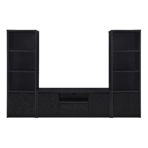 Image of Coaster Home Furnishings Winfield 3-Piece Entertainment Center 60-Inch Tv Stand Black
