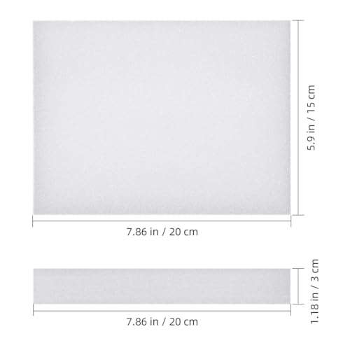 Image of TEHAUX 6pcs Needle Felting Foam Pads - Dense Foam Felting Mat for DIY Crafts, 7.87 X 5.90 X 1.18 Inches, White Sponge Pad for Manual DIY Craft