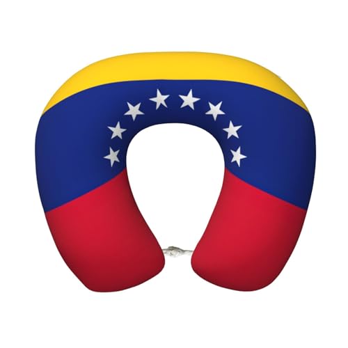 Almohada de Viaje de Poliéster Negra Tamaño Único