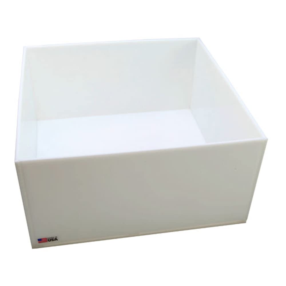 Dynalon1212U61EA 107314 Polypropylene Heavy Duty Rectangular Laboratory Tray/Storage Bin, 15" Length x 20" Width x 3" Height