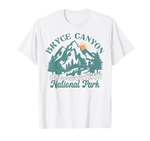 Vintage Bryce Canyon Parque Nacional Aventura Amanecer Camiseta