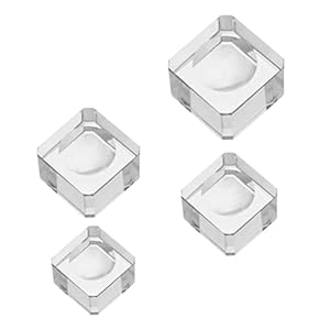 Gatuida Kristallkugel Präsentationssockel Set 4-teilig