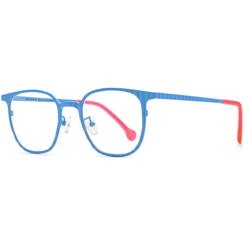 Image of FONEX Colorful Pure Titanium Glasses Frame Women Retro Round Eyeglasses F85782