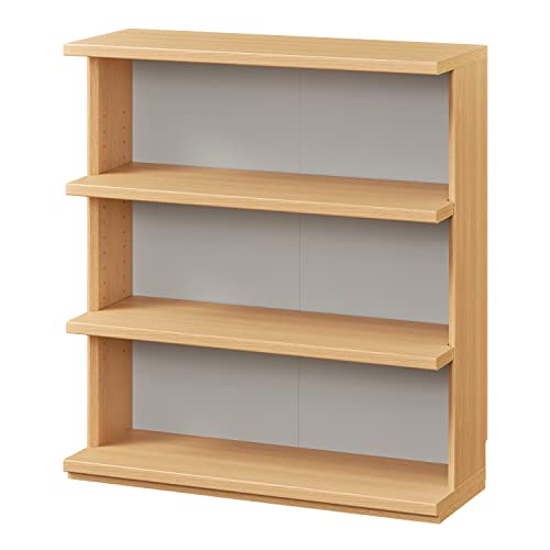 白井産業 カウンター下 収納 幅75 奥行29.6 高さ84.9cm オープンラックタイプ PTS-8575R NA ピタシエ ナチュラルブラウン