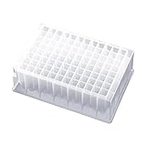 CryoKing Deep Well Plate, 96PCS 2,2ml Plastic Storage Plates, Square 24 Wells, U Bottom, No Cap, Pack of 96
