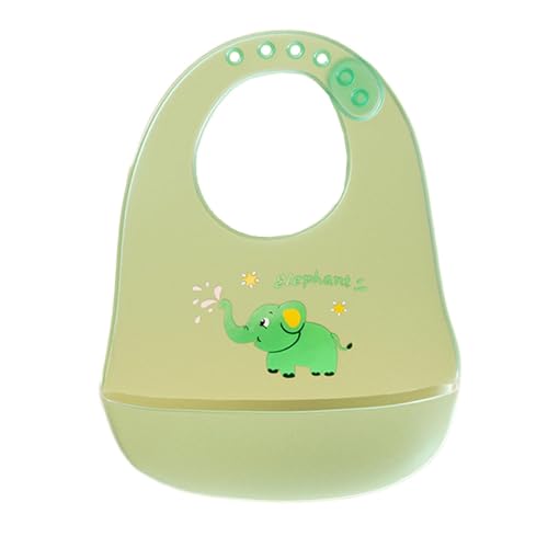 babero impermeable para bebés, baberos de alimentación para bebés | Baberos para bebé Baberos de silicona ajustables con recogedor de alimentos,Baberos de alimentación de bebé de animales lindos, babe