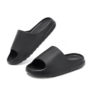 YorFotMae Cloud Slides Slippers Unisex, Platform Pillow Slippers Women, Soft EVA Thick Sole Sandals Men, Open Toe Lightweight Shower Shoes Outdoor & Indoor