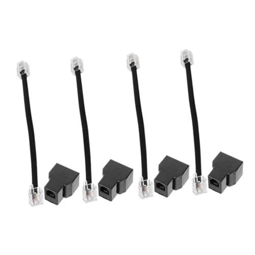 Garneck Phone Cord Detangler Telephone Splitter 6p4c Rj11 Adapter Phone Cable Adapter for Multiple Devices