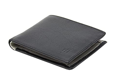 StarHide® Herren Designer Reich Pflanzlich Gegerbtes Leder Zwei Ton Luxus Geldbörse In Schwarz/Braun - Geschenkbox #835 (Braun)