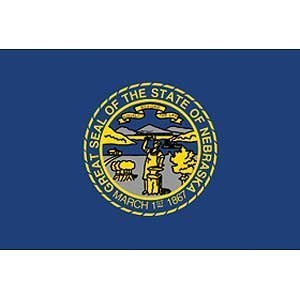 Flag State Nebraska Poly 2ft X 3ft by Extracart