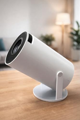 Image of Portable Mini Projector | 720p Resolution Support with 4K Decoding | WiFi 5G & Bluetooth 5.0 | Smart Cinema Projector with Remote | Compatible with TV Stick, Android & iOS