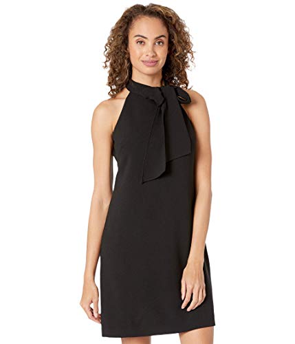 Image of Vince Camuto Women's Sleeveless Halter Tie Neck Shift Mini Dress