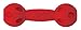 Nerf Dog Hundespielzeug Squeak Barbell, Hantel mit Quietscher, farblich sortierte Lieferung grün oder rot, 17,6cm