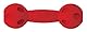 Nerf Dog Hundespielzeug Squeak Barbell, Hantel mit Quietscher, farblich sortierte Lieferung grün oder rot, 17,6cm
