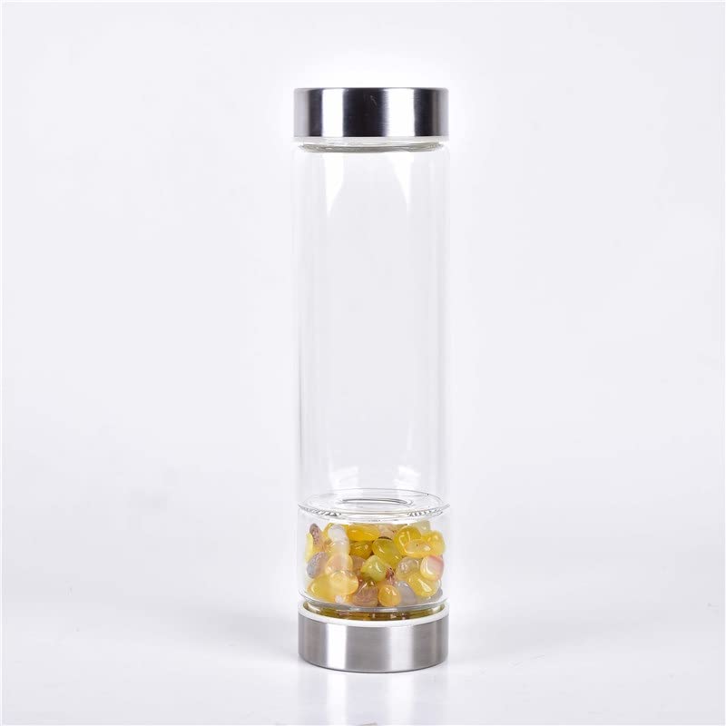 Bouteille d'eau élixir de cristal de quartz naturel thé pour eau de gemme