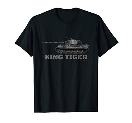 Image of Panzer King Tiger WW2 German Tank T-Shirt
