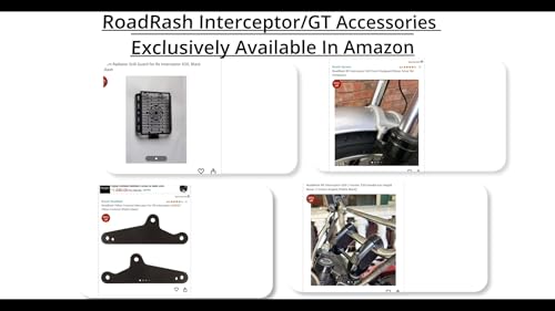 Image of RoadRash RE Interceptor 650 | Bear 650 | Handle bar Height Raiser 2 Inches Angled [Matte Black]