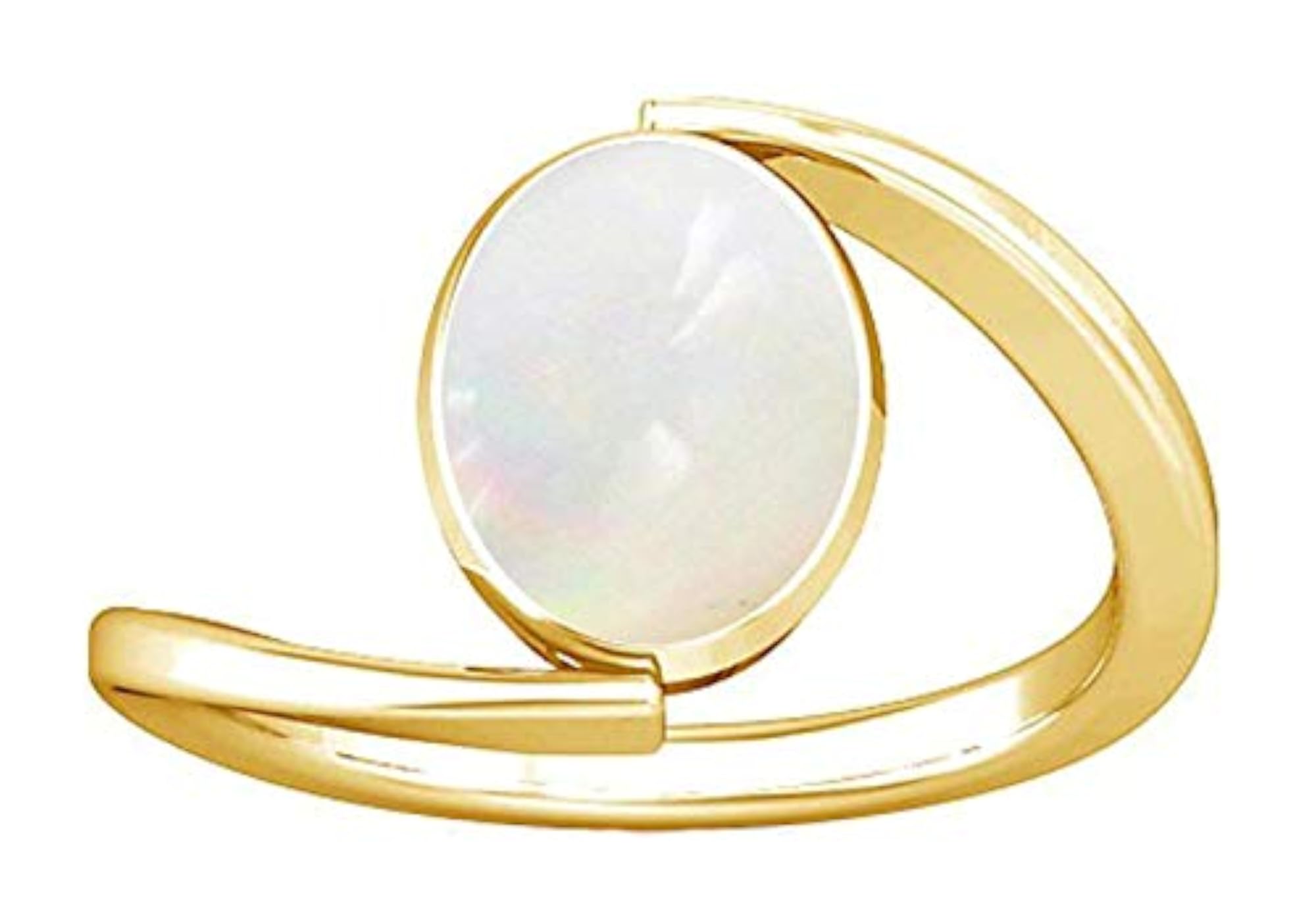 Opal White Opal Gemstone Panchdhatu Ring for Women