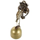 Son de cloche agréable : la cloche produit un son clair et mélodieux, vous alertant efficacement de la présence de visiteurs et renforçant la sécurité de votre maison. cloches suspendues décoratives, carillons éoliens rétro classiques