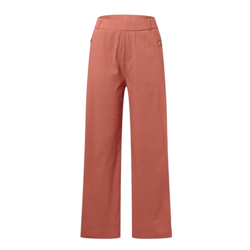 Pantalon en sergé jambes larges extensible et fluide grande taille