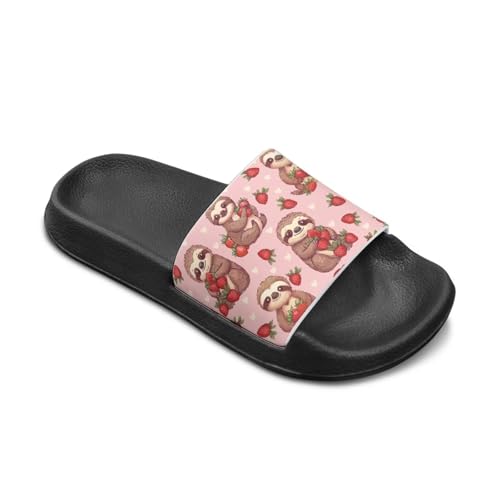 Cute Cartoon Slides for Boys Girls 2025 Trendy Kids Shower Shoes Non-Slip