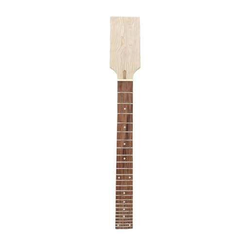 WUQIMUSC Manche de guitare 12 cordes 24 frettes 62 cm en bois d'érable Tête de pagaie incrustée de points DIY