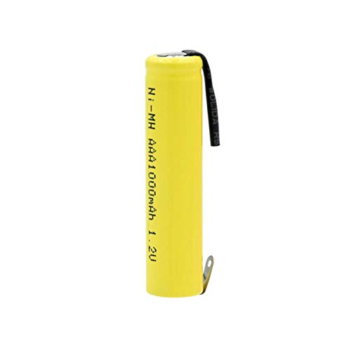 1,2 v AAA 3a 1000 Mah AAA Batterie, Wiederaufladbar AAA NI-Mh Batterien Wiederaufladbar Mit Tabs for Razor 10pcs