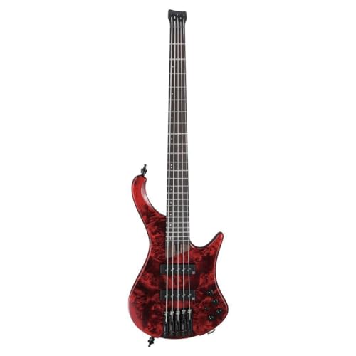 Ibanez EHB Ergonomic Headless 5-string Bass Guitar - Stained Wine Red Low Gloss