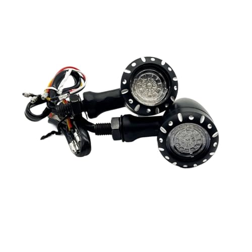 Clignotant LED moto noir chrome 10mm pour custom chopper cruiser