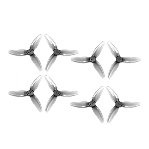Hélice 3 pales drone FPV T2.5X1.9X3 polycarbonate léger 1.5mm - 8 pièces