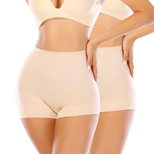 Image of Womens Seamless Shaping Boyshorts Panties Tummy Control Underwear Slimming Shapewear Slip Shorts