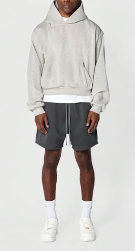 ZAFUL Mens Casual Cotton Hooded Collar Drawstring Hoodies Pullover Sweatshirts Casual Long Sleeve Shirts4