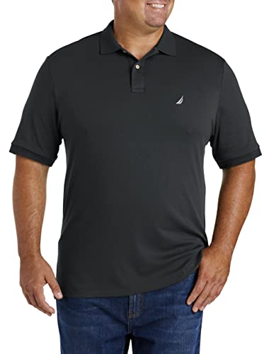 Image of Nautica Men's Classic Fit Short Sleeve Dual Tipped Collar Polo Shirt
