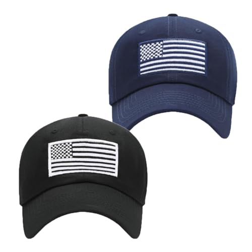 Image of GEANBAYE American Flag Hats for Men Women Low Profile USA Baseball Cap Outdoor Dad Hat