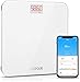 LIORQUE Bilancia Digitale con App, Bilancia Pesa Persona Digitale per smartphone iOS e Android per Tutta la Famiglia, Sensore Automatico, Bianco