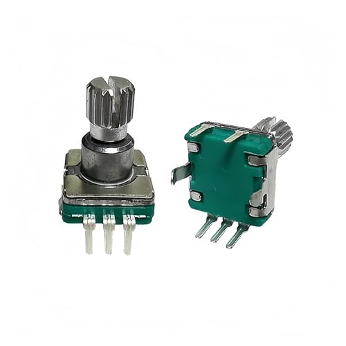 5 uds interruptor codificador EC11 con botón pulsador interruptor de código Codificador rotatorio de 30 posiciones tipo enchufable de 5 pines eje de ciruela de 12,5mm