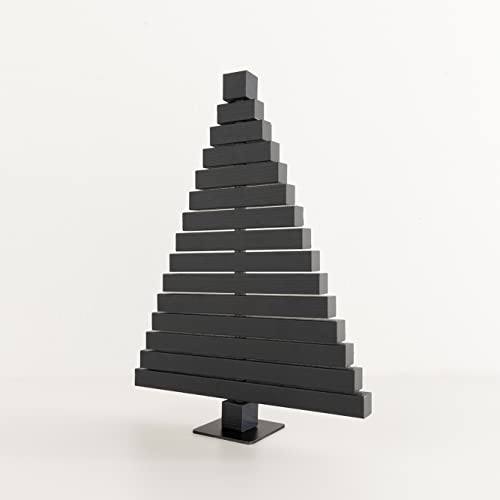 ARHome Árbol de Madera, 41 x 31 cm, Azul Noche, Árbol de Navidad, Decoración Navideña, Made in Italy Cover