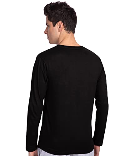 Image of Veirdo Pure Cotton Full Sleeves Round Neck Cool & Stylish Graphic Printed T-Shirt for Men & Boys