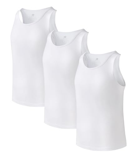 DAVID ARCHY Men's Bamboo Rayon Tank Top (3 or 5 Pack)