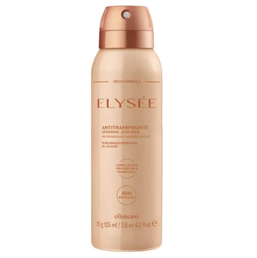 O Boticário Desodorante Antitranspirante Aerossol Elysée 75g/125ml (Pack 2 Unidades)