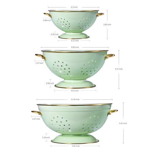 Befare 3PACK Metal Colander Set Of 3 thumb #1