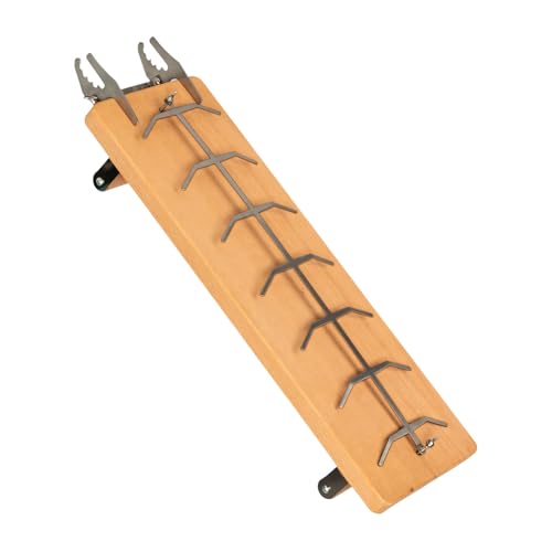 Grille de cuisson poisson bois barbecue montage standard pour température précise