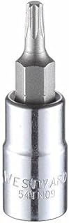 Socket Bit, Steel, 1/4 in, TpSz T15-6 pack