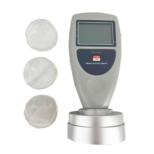 CNYST Portable Water Activity Meter Food Water Activity Meter with Range 0~1.0aw Accuracy ±0.02aw Resolution ±0.01aw Water Activity and Temperature of the Samples Displayed Together