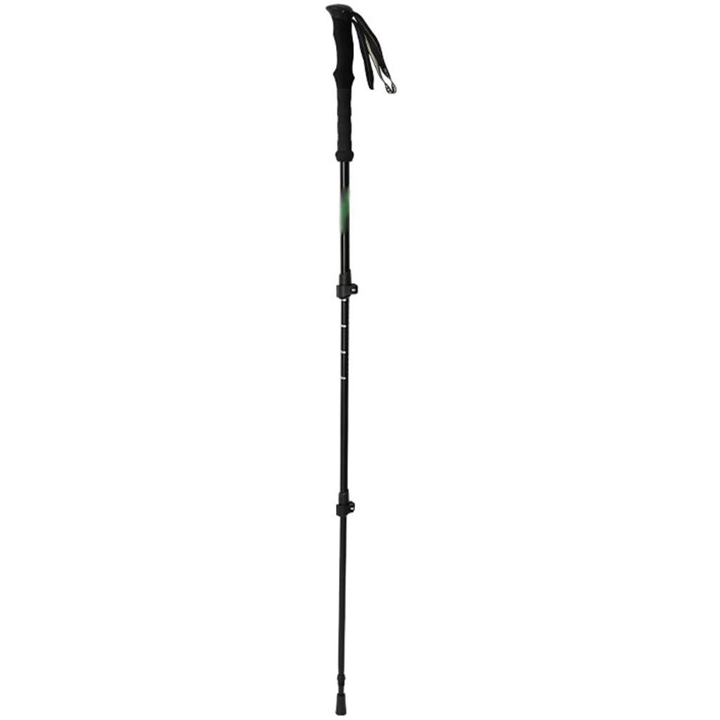 7075 Aluminum Hiking Sticks, Ultralight Nordic Walking Gear, Adjustable Telescopic Trekking Poles, with EVA Grip(Black Color)